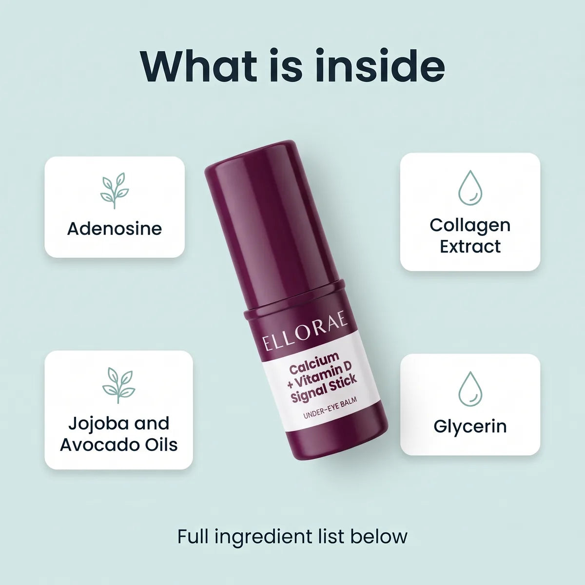 Key ingredients: adenosine, collagen extract, jojoba and avocado oils, glycerin